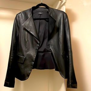 Theory 100% lamb leather blazer